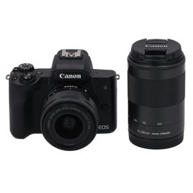 キヤノン(Canon)のCanon キャノン/EOS Kiss M ダブルズームキット/641042004666/Bランク/71【中古】(ミラーレス一眼)