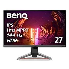 【中古】「非常に良い」BenQ MOBIUZ ゲーミングモニター EX2710 (27型/IPS/フルHD/144Hz/1ms/HDRi/treVoloスピーカー/sRGB 99%/高さ調整/3種のゲーム専用モード)