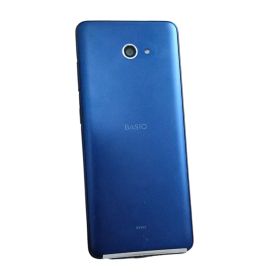 中古美品 BASIO4 ベイシオ フォー KYV47 本体 ブルー 32GB 簡単スマホ SIMフリー