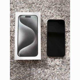 アップル(Apple)の【美品】iPhone 15 Pro 256GB ホワイトチタニウム(スマートフォン本体)