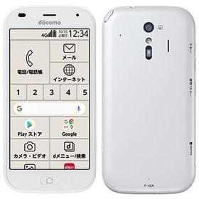 SIMフリー らくらくスマートフォン F-42A ホワイト 32GB