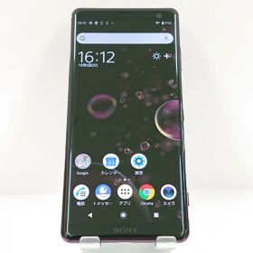Xperia XZ3 801SO SoftBank ボルドーレッド 送料無料 本体 c15788 【中古】