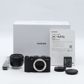 フジフイルム(富士フイルム)のFUJIFILM X-M5 レンズキット XF15-45mm ブラック(ミラーレス一眼)