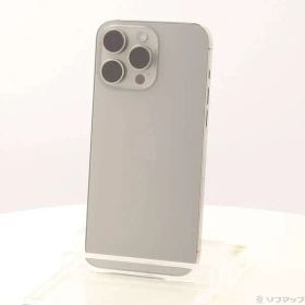 〔中古品〕 iPhone15 Pro Max 256GB ナチュラルチタニウム MU6R3J／A SIMフリー【349】