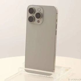 〔中古品〕 iPhone15 Pro Max 256GB ナチュラルチタニウム MU6R3J／A SIMフリー【247】
