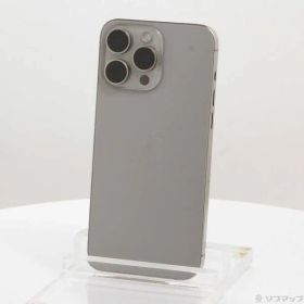 〔中古品〕 iPhone15 Pro Max 512GB ナチュラルチタニウム MU6W3J／A SIMフリー【198】