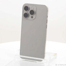 〔中古品〕 iPhone15 Pro Max 256GB ナチュラルチタニウム MU6R3J／A SIMフリー【344】