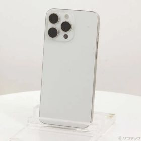 〔中古品〕 iPhone15 Pro Max 512GB ホワイトチタニウム MU6V3J／A SIMフリー【198】