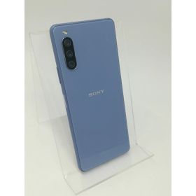 【中古】SONY au 【SIMロック解除済み】 Xperia 10 III ブルー 6GB 128GB SOG04【大須2】保証期間1ヶ月【ランクB】