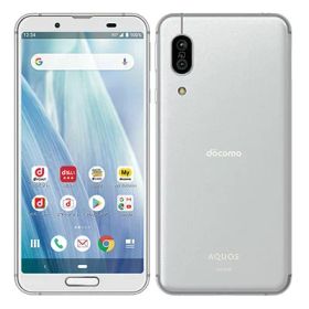 【SIMロック解除済】docomo AQUOS sense3 SH-02M Silver White SHARP 当社3ヶ月間保証 中古 イオシス