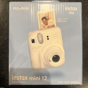 Fujifilm instax mini 12 本体 クレイホワイト