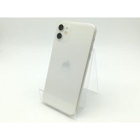 【中古】Apple au 【SIMロック解除済み】 iPhone 11 64GB ホワイト MWLU2J/A【川崎駅前】保証期間１週間【ランクC】