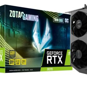 【中古】ZOTAC GAMING GeForce RTX 3070 Twin Edge OC グラフィックスボード ZT-A30700H-10P VD7416