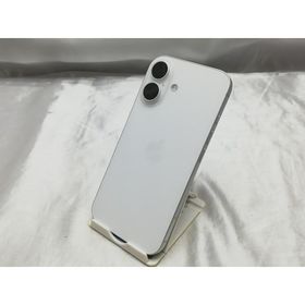 【中古】Apple au 【SIMフリー】 iPhone 16 128GB ホワイト MYDR3J/A【ECセンター】保証期間１ヶ月【ランクB】