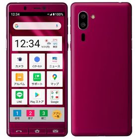 SIMフリー シンプルスマホ5 A001SH ワインレッド 32GB