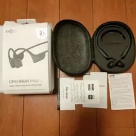 【美品10月購入】Shokz OpenRun Pro2骨伝導イヤホン ブラック