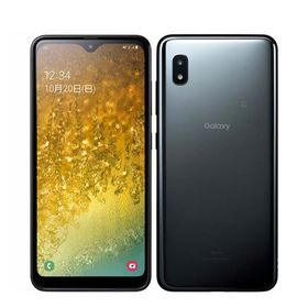 サムスン(SAMSUNG)のSCV46 Galaxy A20 ブラック SIMフリー 本体 au スマホ ギャラクシー 【送料無料】 scv46bk7mtm(スマートフォン本体)