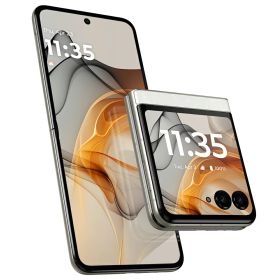 [国内版SIMフリー][未使用品] モトローラ motorola razr 50d 256GB [ホワイトマーブル] M-51E デュアルSIM 通電動作確認済 スマホ 本体