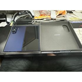 エーユー(au)のau版GALAXYZFOLD7 SCG34 青 美品中古(スマートフォン本体)