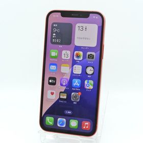 【トーカイモバイル】SIMフリー iPhone12 128GB レッド バッテリー状態76%