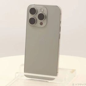 〔中古品〕 iPhone15 Pro 256GB ナチュラルチタニウム MTUF3J／A SIMフリー【377】