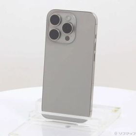〔中古品〕 iPhone15 Pro 256GB ナチュラルチタニウム MTUF3J／A SIMフリー【258】