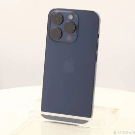 〔中古品〕 iPhone15 Pro 256GB ブルーチタニウム MTUG3J／A SIMフリー【349】