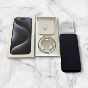 【美品】iPhone 15 Pro 128GB ブラックチタニウム SIMフリー