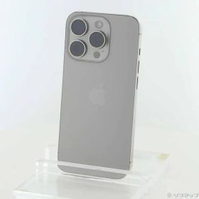 〔中古品〕 iPhone15 Pro 128GB ナチュラルチタニウム MTU93J／A SIMフリー【368】
