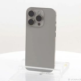 〔中古品〕 iPhone15 Pro 128GB ナチュラルチタニウム MTU93J／A SIMフリー【349】