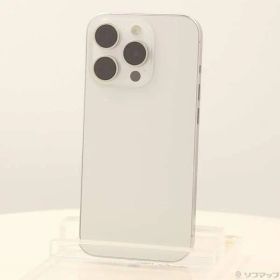 〔中古品〕 iPhone15 Pro 128GB ホワイトチタニウム MTU83J／A SIMフリー【198】