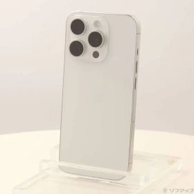 〔中古品〕 iPhone15 Pro 128GB ホワイトチタニウム FTU83J／A SIMフリー【297】