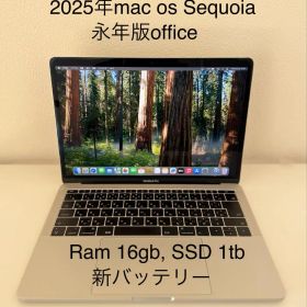美品 Macbook Pro 2017 13インチ SSD 1TB 新バッテリー