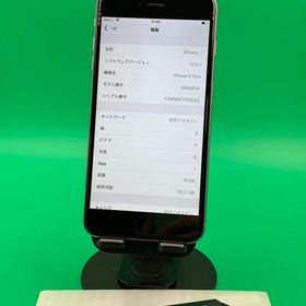 ★美品 iPhone 6 Plus 16GB スペースグレー 最大容量98% KDDI ○