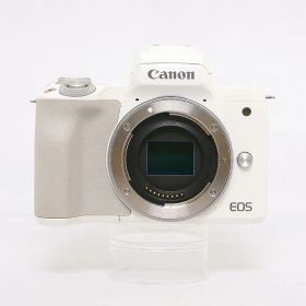 【中古】(キヤノン) Canon EOS M50 MarkII ホワイト(EOS Kiss M2海外モデル)※充電器無シ