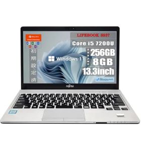 【整備済み品】 ノートパソコン LIFEBOOK S937 13.3インチ ノートPC 【 Windows 11 MS Office2019 H&B 搭載 】Core i5 7200U / メモリ 8GB / SSD 256GB /無線LAN/HDMI/WEs