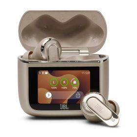 JBL TOUR PRO 3 ワイヤレスイヤホン bluetooth/ハイブリッドノイズキャンセリング/ハイレゾワイヤレスLDAC/デュアルドライバー/マルチポイント/防塵・防水/ワイヤレス充電対応/スマートタッチディスプレイ搭載/ラテ / JBLTOURPRO3LTT