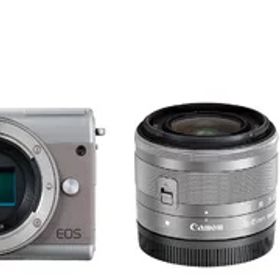【中古】 Canon ミラーレス一眼カメラ EOS M100 ダブルズームキット グレー EOSM100GY-WZK