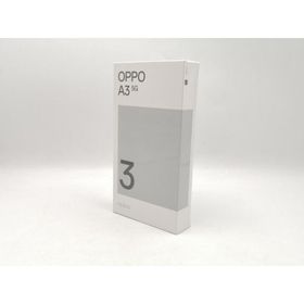 【未使用】Oppo ymobile 【SIMフリー】 OPPO A3 5G 4GB 128GB ブラック【ECセンター】保証期間３ヶ月