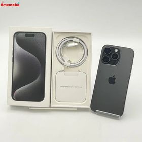 iPhone15 Pro 128GB ブラックチタニウム MTU73J/A docomo版SIMフリ
