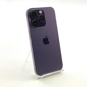 アップル(Apple)の【全額返金保証】【最速発送】Apple iPhone iPhone 14 Pro 128GB ディープパープル Softbank 動作確認済(スマートフォン本体)