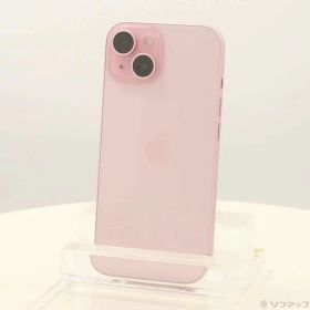 【中古】Apple(アップル) iPhone15 128GB ピンク MTMJ3J／A SIMフリー 【349-ud】