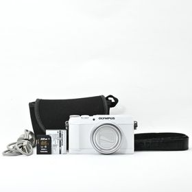 ＜良品＞OLYMPUS STYLUS SH-1 ホワイト｜液晶横ラバー部変色あり(コンパクトデジタルカメラ)