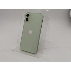 【中古】Apple SoftBank 【SIMロック解除済み】 iPhone 12 mini 128GB グリーン MGDQ3J/A【なんば】保証期間１ヶ月【ランクC】