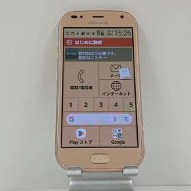 らくらくスマートフォン me F-01L ドコモ ゴールド 送料無料 本体 c13936 【中古】