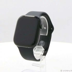 【中古】Apple(アップル) Apple Watch Series 10 GPS + Cellular 46mm ジェットブラックアルミニウムケース ブラックスポーツバンド 【344-ud】