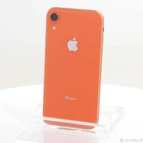 〔中古品〕 iPhoneXR 64GB コーラル MT0A2J／A SIMフリー【305】