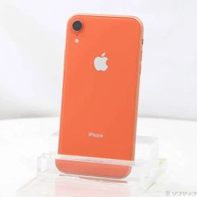 〔中古品〕 iPhoneXR 128GB コーラル MT0T2J／A SIMフリー【262】