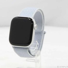 〔中古〕Apple(アップル) Apple Watch Series 10 GPS 42mm シルバーアルミニウムケース ブルークラウドスポーツループ〔198-ud〕