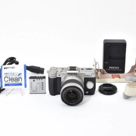 ■ ほぼ新品 ■ ペンタックス PENTAX Q10 レンズセット ≪S数2,080回 動作光学良好 動作確認済≫ 02 STANDARD ZOOM シルバー 0066